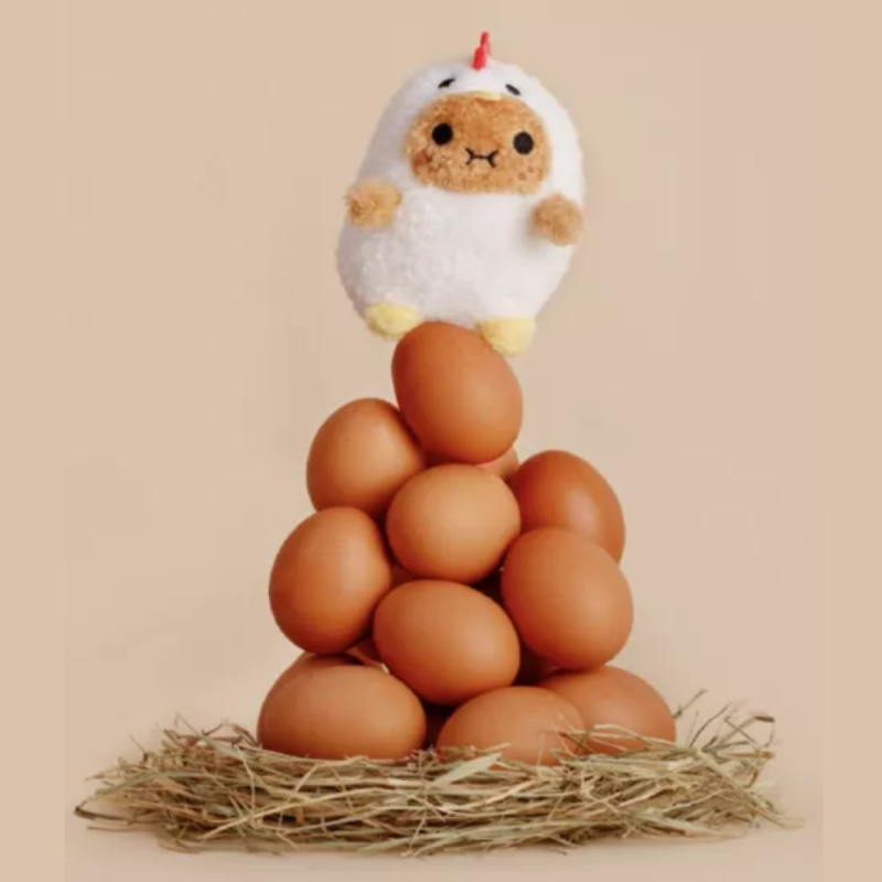 Noodoll Chicken Ricespud Mini Sitting Plush Toy Noodoll