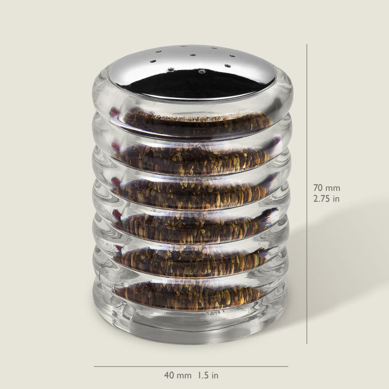 Cole & Mason Beehive 70mm/ 2.75in Clear Acrylic Shakers Box Set