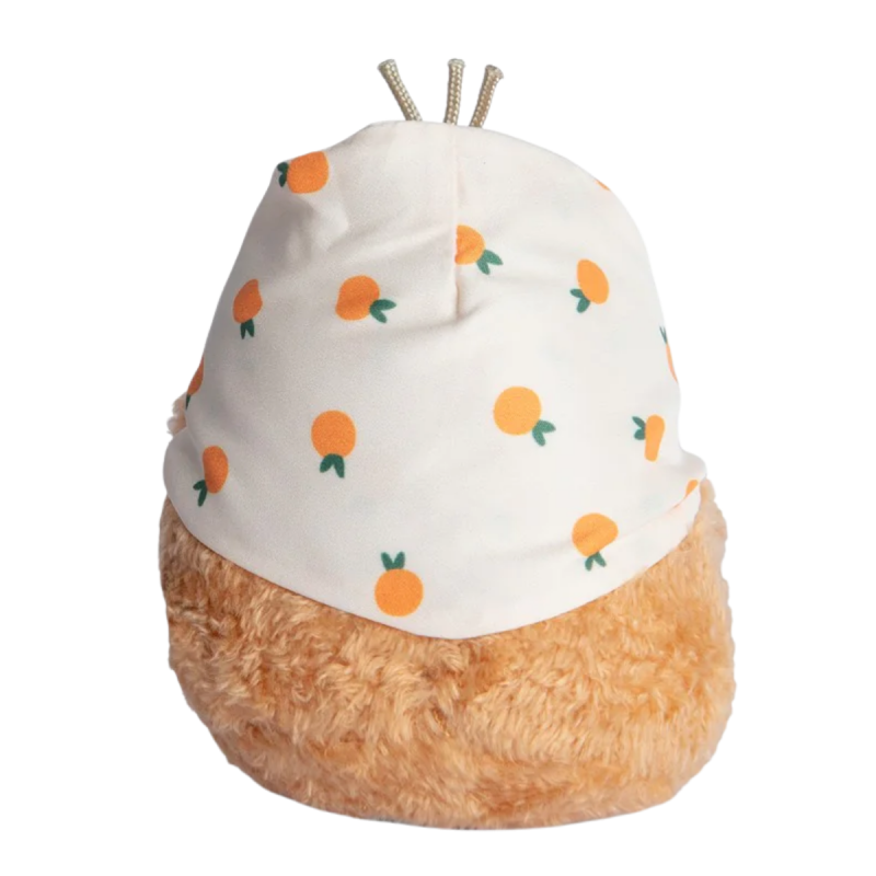 Noodoll 薯仔家族 Ricespud 嫲嫲薯(橙色波點)迷你坐姿毛絨玩具