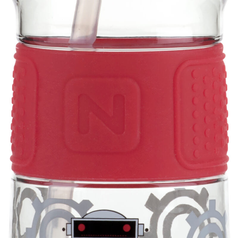 Nuby Soft Spout On the Go Sports Bottle with Push Button 360ml - Red