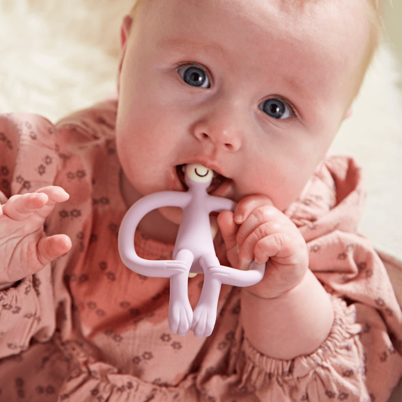 Matchstick Monkey Original Teething Toy With Tail - Lilac
