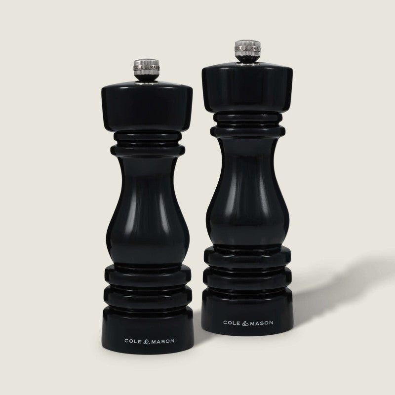 Cole & Mason London 180mm/ 7in Black Gloss Gift Set