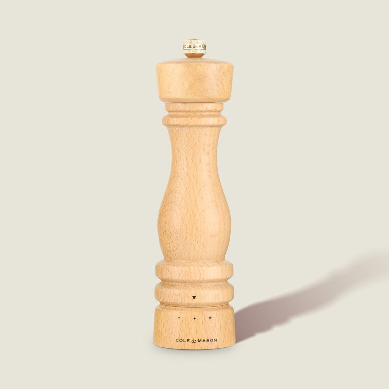Cole & Mason London 180mm/ 7in Natural Beech Grind Select Gift Set