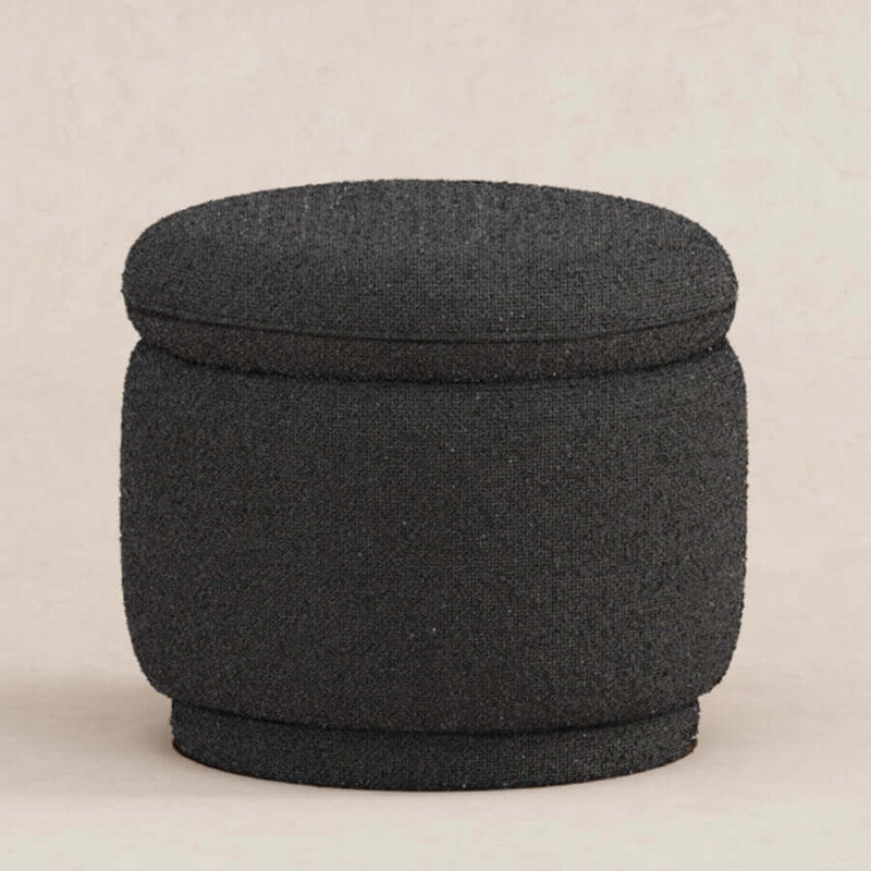 Babyletto Enoki Storage Ottoman - Black Boucle Babyletto