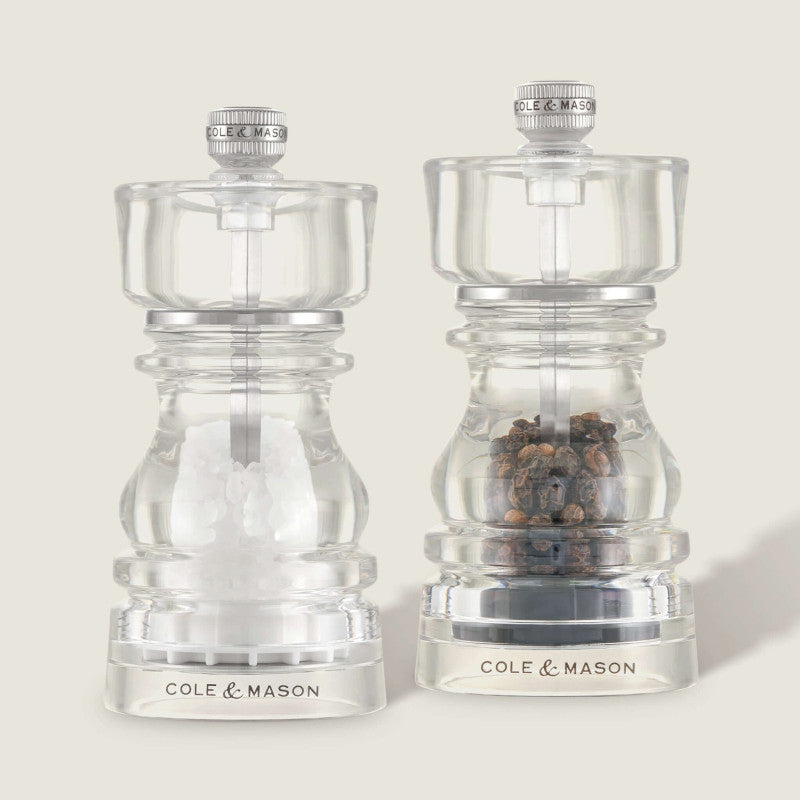 Cole & Mason London 130mm/ 5in Acrylic Salt and Pepper Set