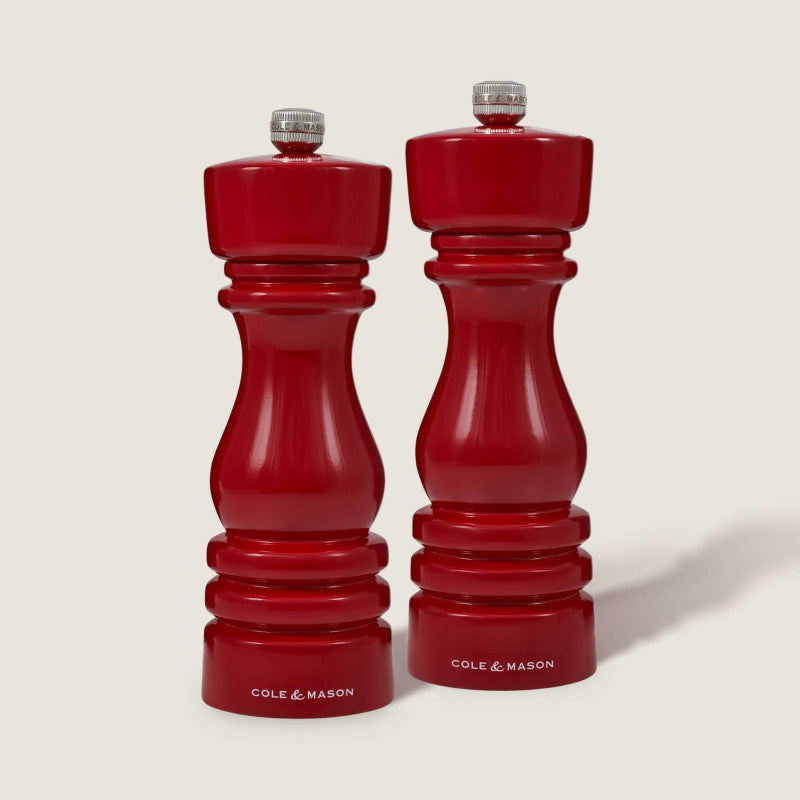 Cole & Mason London 180mm/ 7in Red Gloss Gift Set