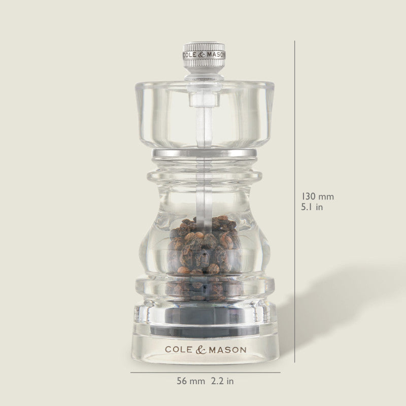 Cole & Mason London 130mm/ 5in Acrylic Salt and Pepper Set