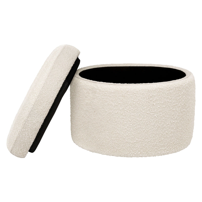 Babyletto Wally Storage Ottoman - Ivory Boucle