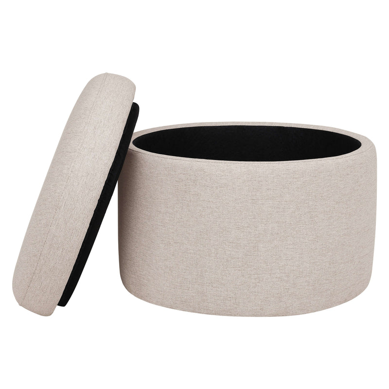 Babyletto Wally Storage Ottoman - Performance Beach Eco-Weave