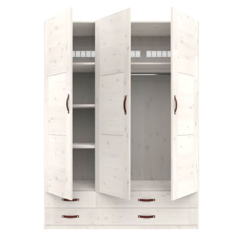 LIFETIME Kidsrooms Wardrobe with Shelves, Clothes Rail & Drawers 150cm