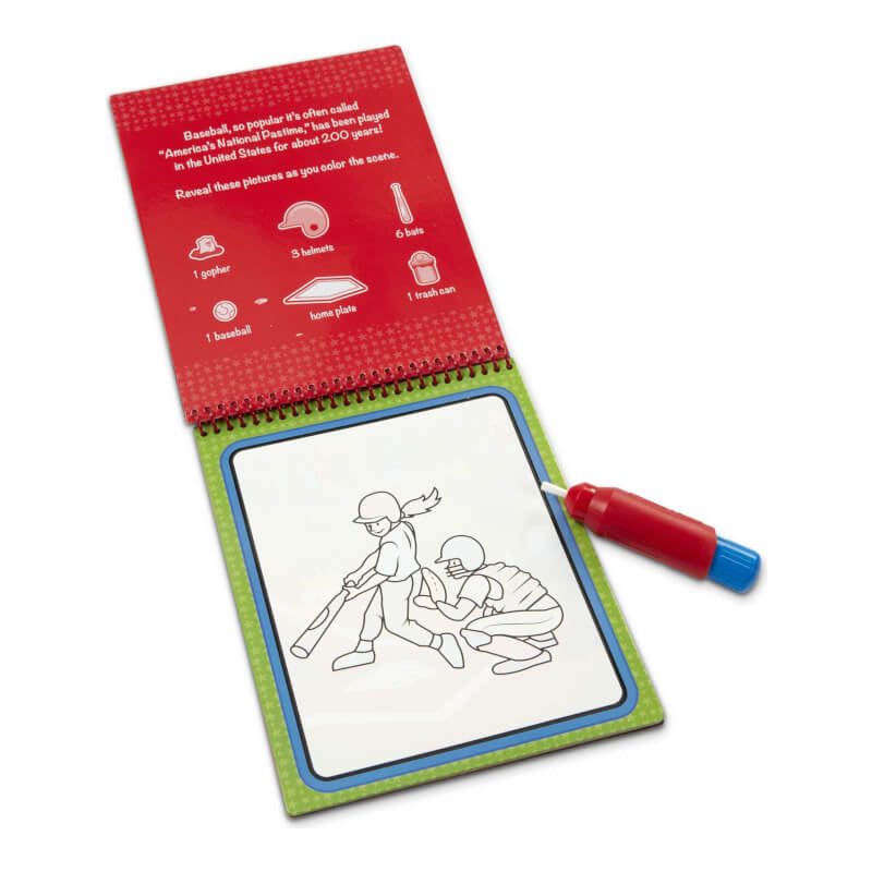 Melissa & Doug Water Wow! Sports Water-Reveal Pad - On the Go Travel Activity