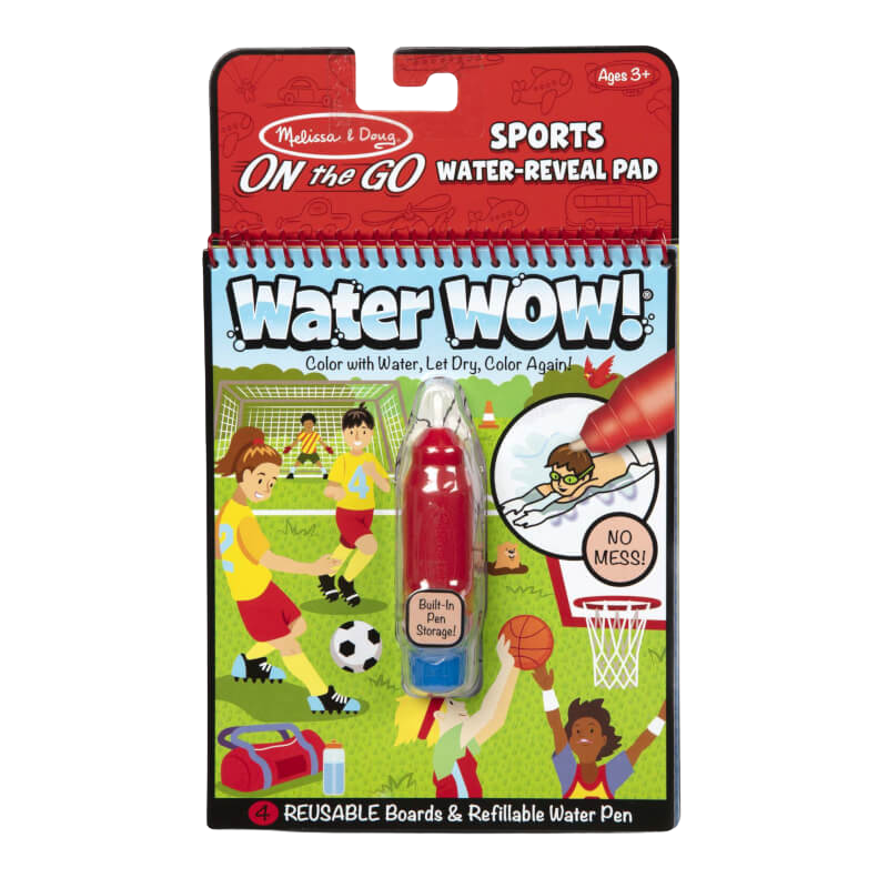 Melissa & Doug Water Wow! Sports Water-Reveal Pad - On the Go Travel Activity