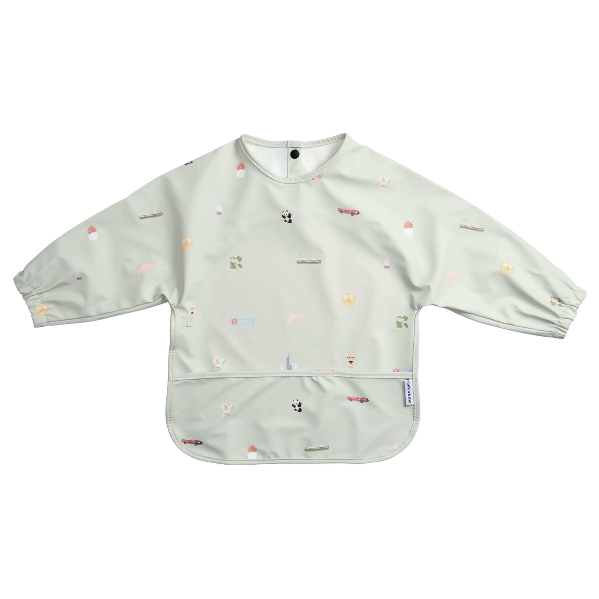 Milk It Baby Waterproof Sleeved Bib - Hong Kong City