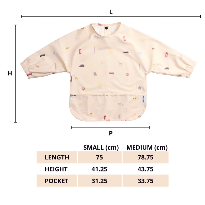 Milk It Baby Waterproof Sleeved Bib - London City