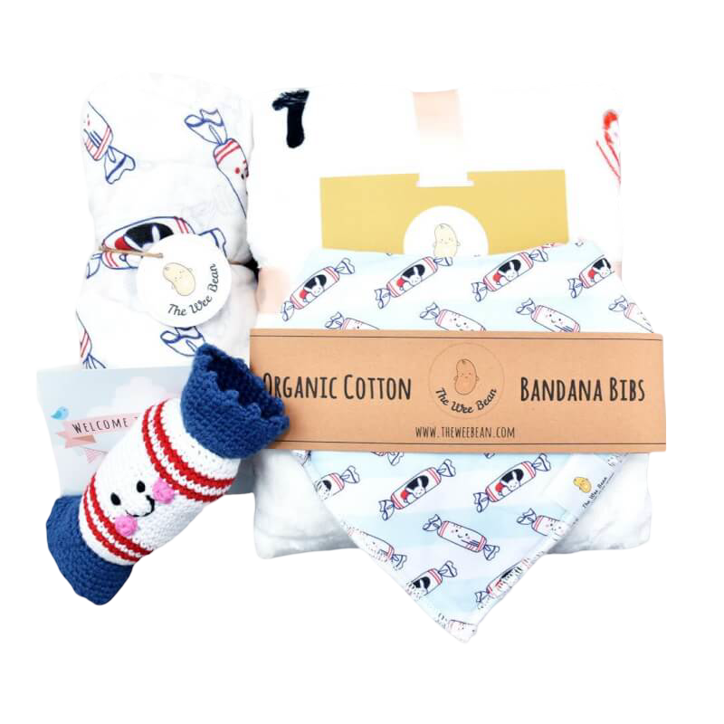 The Wee Bean Welcome Home Baby Gift Set - Bunny Candy Collection