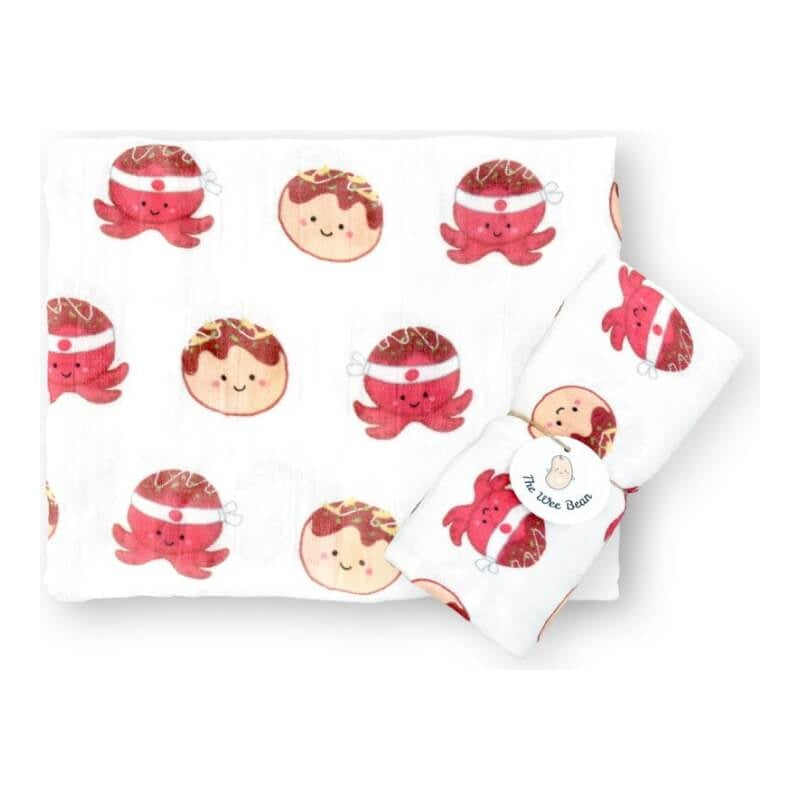 The Wee Bean Welcome Home Baby Gift Set - Takoyaki Collection