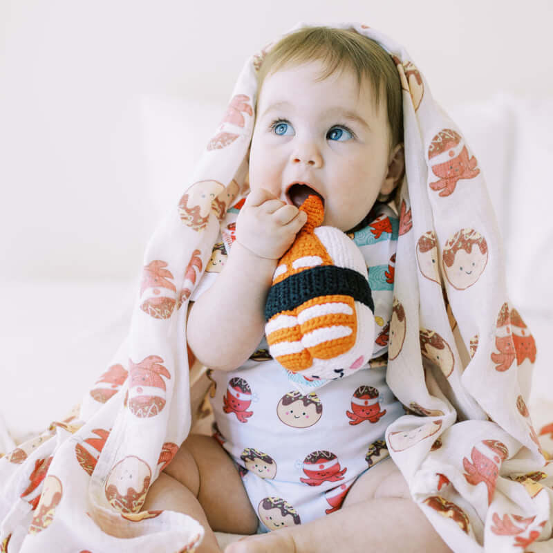 The Wee Bean Welcome Home Baby Gift Set - Takoyaki Collection
