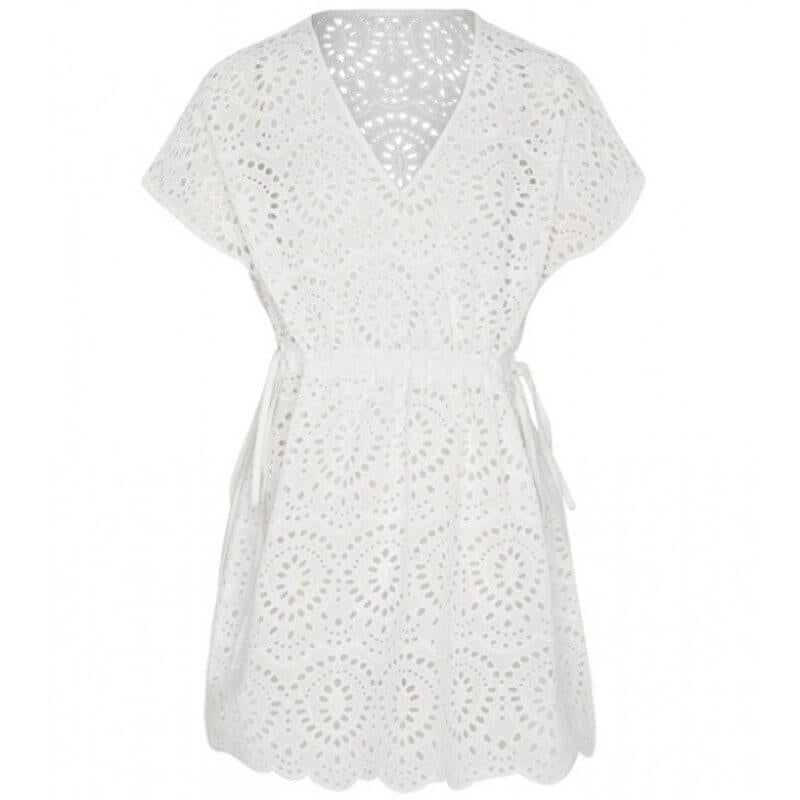 Platypus White Girls Eyelet Sundress