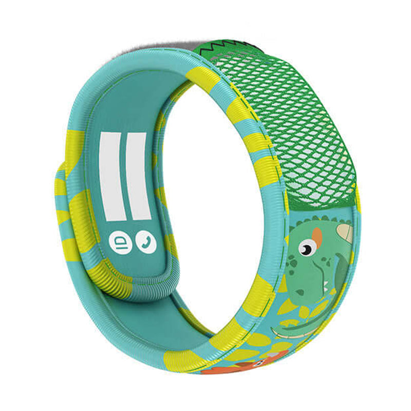 Para'kito Kids Wristband Green Dinosaur with 2 Refill Pellets Para'kito