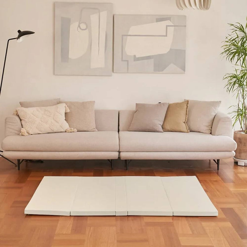 Caraz Zero Clean Ultra Folder Mat (200 x 160 x 4cm) - Cream Caraz