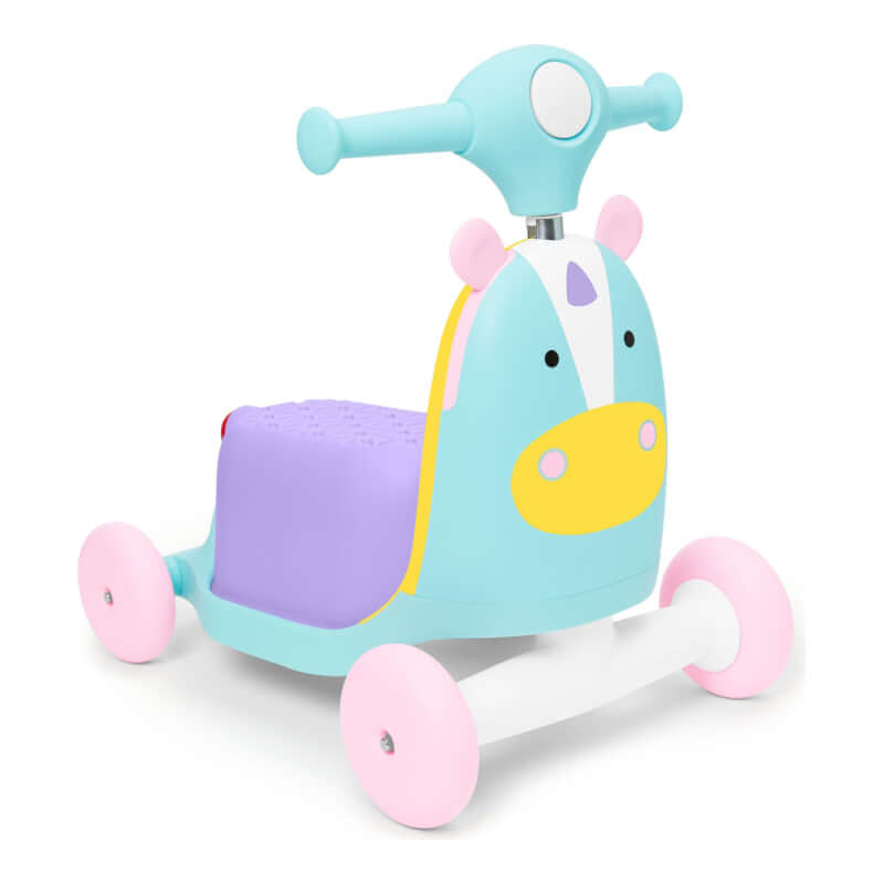 Skip Hop Zoo 3-in-1 Ride On Toy - Unicorn