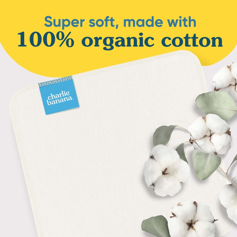 Charlie Banana 10 Organic Cotton Wipes