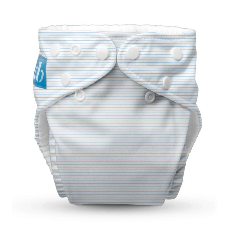 Charlie Banana 1 Pack - Reusable Cloth Diaper One Size - Pencil Stripes Blue
