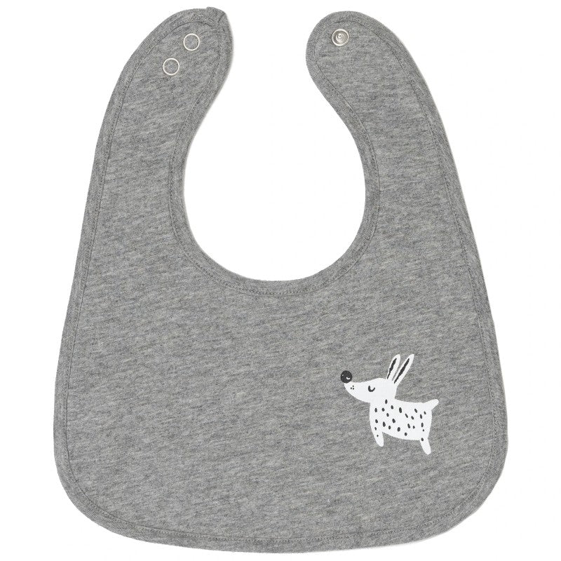 Cotton Pigs Organic Reversible Bib - Colourful Dogs