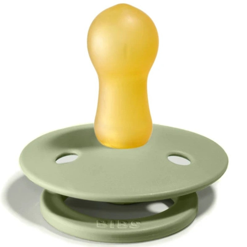 BIBS Colour Round Latex Pacifier 2 Pack - Size 1