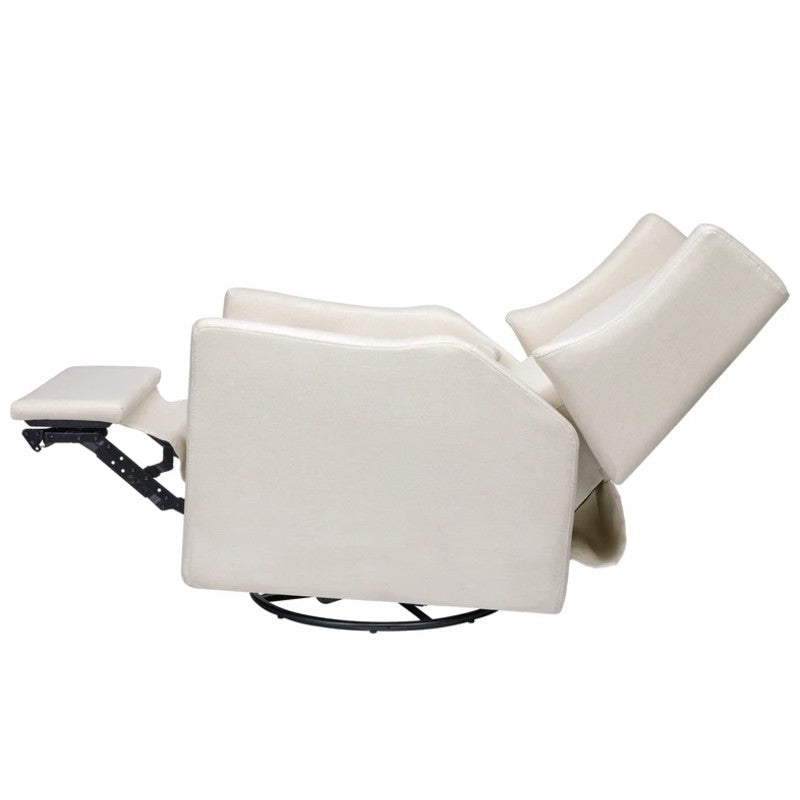Babyletto Kiwi Electronic Recliner & Swivel Glider w/ USB Port - Performance Cream Eco-Weave