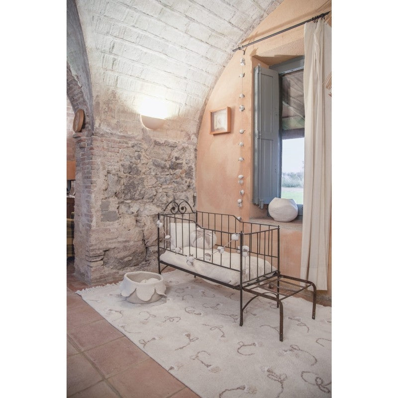 Lorena Canals Washable Rug English Garden Ivory 140x210cm