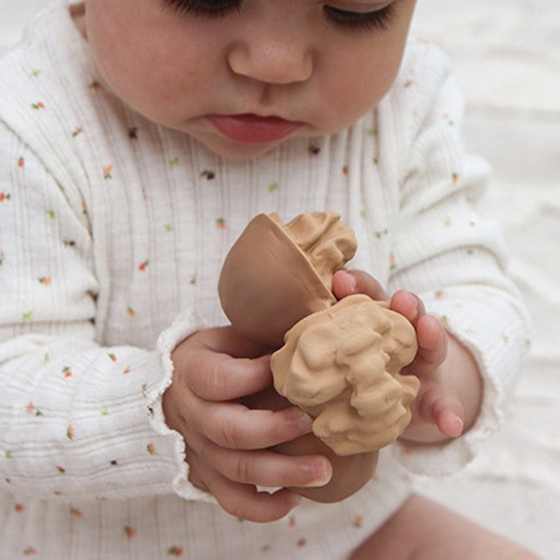 Oli&Carol Teether & Bath Toy - Nuts & Forest Fruits - Nutty the Walnut