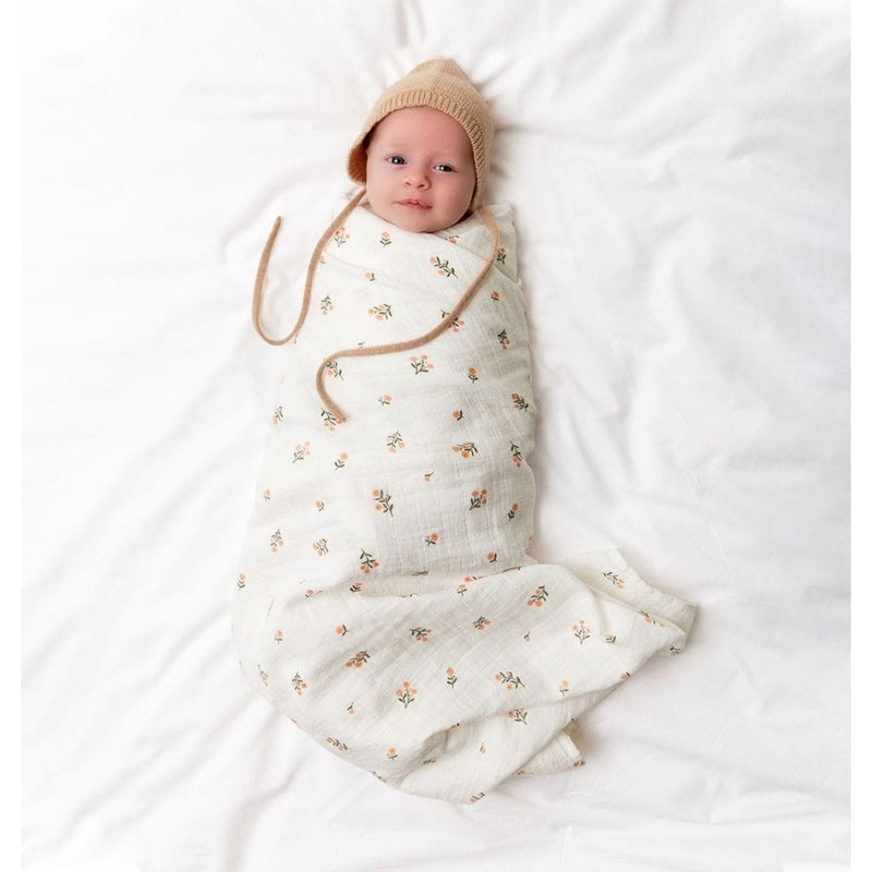 A Little Lovely Company Muslin Cloth Set of 2 - Little Flowers