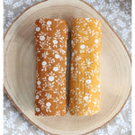 A Little Lovely Company Muslin Cloth Set of 2 - Blossom - Caramel