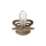 BIBS Supreme Symmetrical Silicone Pacifier - Vanilla/Dark Oak (2-Pack)