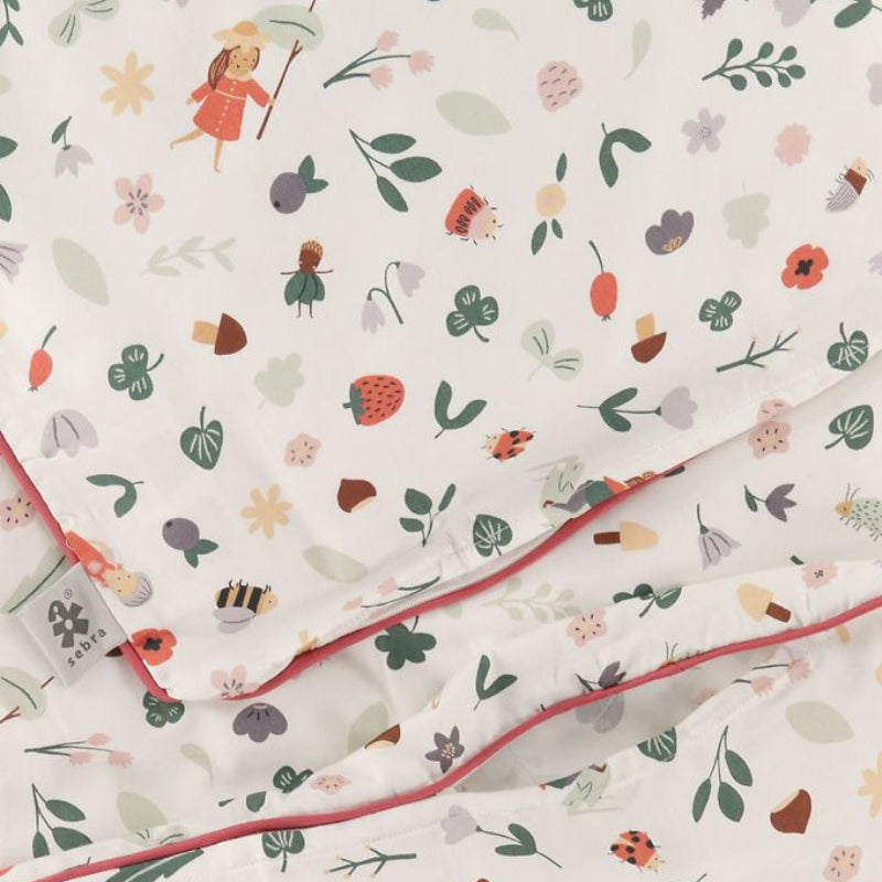 Sebra Interior Junior Bed Linen (Duvet 100x140cm / Pillow 40x45cm) - Pixie Land