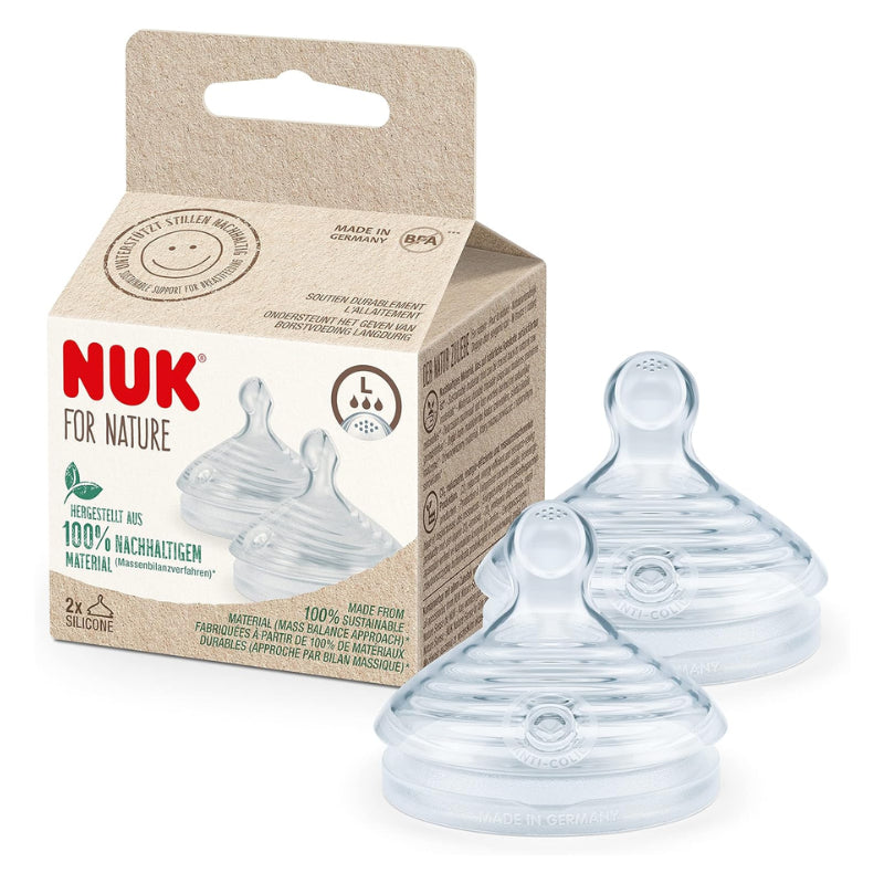 NUK For Nature 矽膠奶嘴 2 件裝