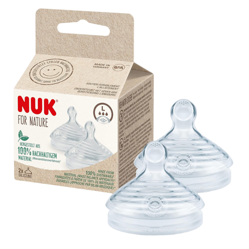 NUK For Nature 矽膠奶嘴 2 件裝
