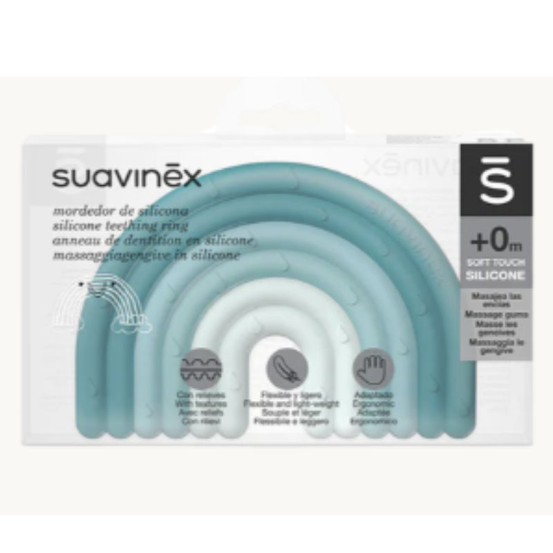 Suavinex Rainbow Silicone Teething Ring