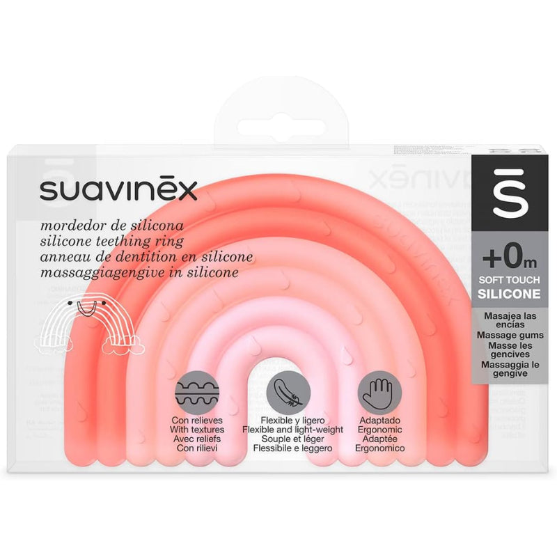 Suavinex Rainbow Silicone Teething Ring