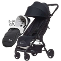 Ergobaby Metro Compact City Stroller CCC - Black - V 1.5 - Free Footmuff