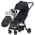 Ergobaby Metro Compact City Stroller CCC - Black - V 1.5 - Free Footmuff