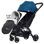 Ergobaby Metro Compact City Stroller CCC - Marine Blue - V 1.6 Free Footmuff