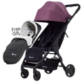 Ergobaby Metro Compact City Stroller EU - Plum - Free Footmuff