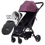 Ergobaby Metro Compact City Stroller EU - Plum - Free Footmuff