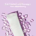 Frida Mom 2-in-1 Postpartum pads - absorbent perineal ice maxi pads, instant cold therapy and maternity pad