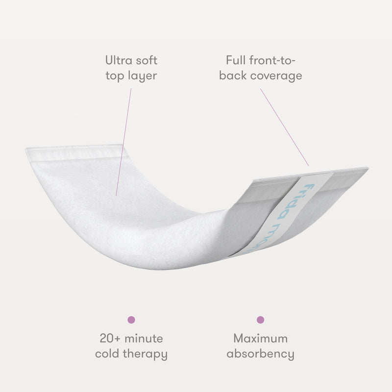 Frida Mom 2-in-1 Postpartum pads - absorbent perineal ice maxi pads, instant cold therapy and maternity pad