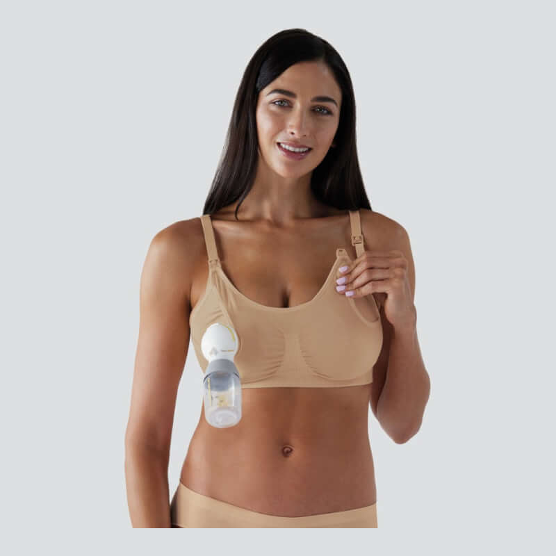 Bravado Designs 2-in-1 Pumping and Nursing Bra - Butterscotch
