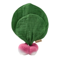 Oli&Carol 2-in-1 Teether & Muslin - Ramona the Radish