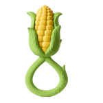 Oli&Carol 2-in-1 Teether & Rattle Toy - Corn